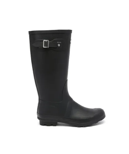 EVER AU Womens Women Goose Tall Gumboots - Black Rubber