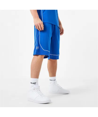 Everlast Mens Basketball Shorts Elasticated Waist Sports Bottoms Short Pants - Blue