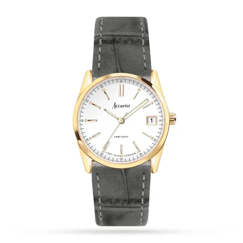 Everyday Grey Leather Strap 30mm Watch