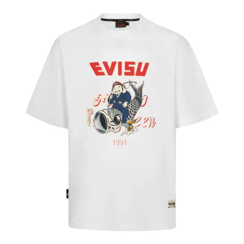 Evisu , T-Shirts ,White male, Sizes: