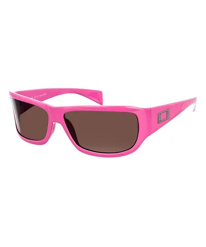 Exte Womens Acetate sunglasses with rectangular shape EX-58707 women - Brown - One