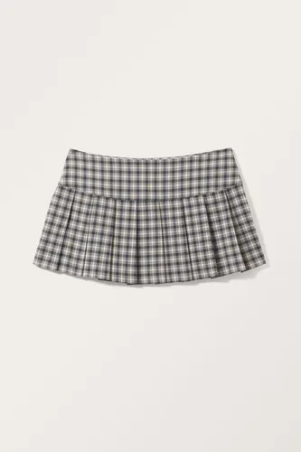 Extra Short Mini Skirt - Grey