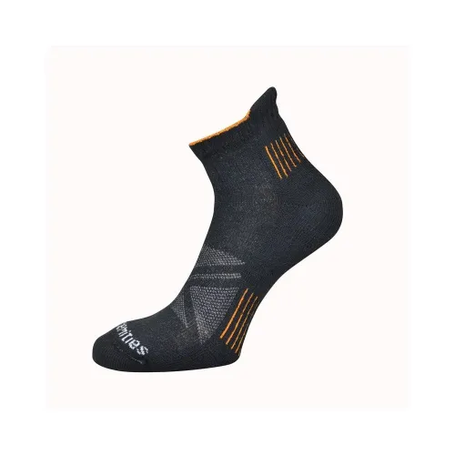 Extremities Trail Runner Sock: Black/Orange: S