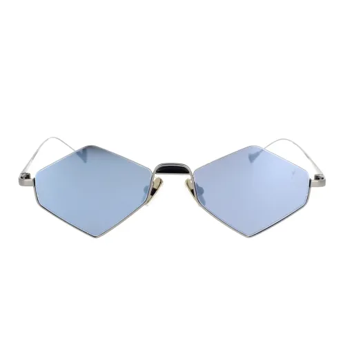 Eyepetizer , Hexagonal Unisex Sunglasses Asakusa C.3-7F ,Gray unisex, Sizes: