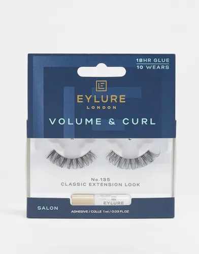 Eylure Volume & Curl False Lashes - No. 135-Black