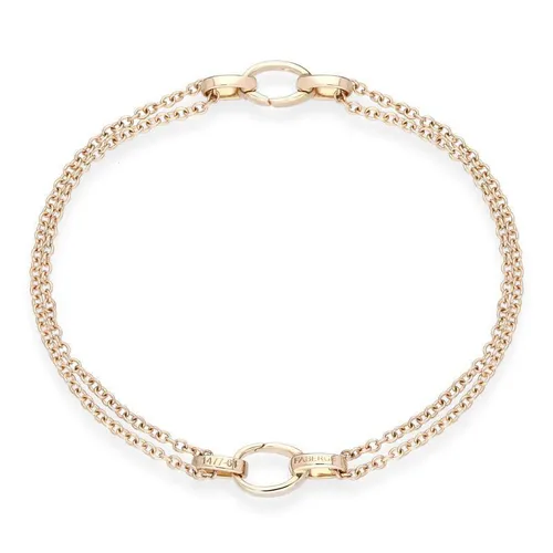 Faberge Treillage 18ct Rose Gold Dual Charm Bracelet - Rose Gold