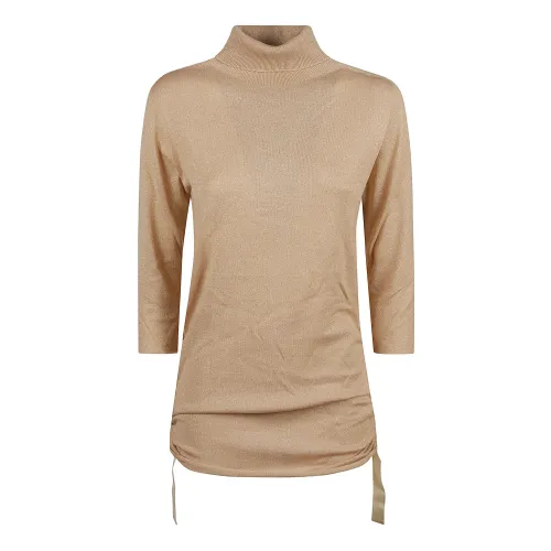 Fabiana Filippi , Camel Sweaters for Women ,Brown female, Sizes: