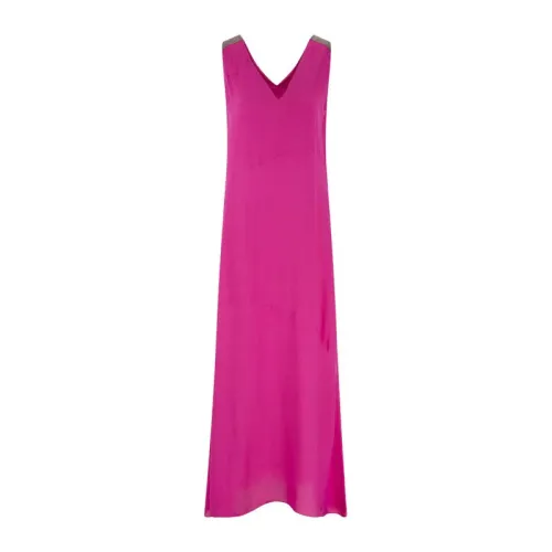 Fabiana Filippi , Georgette dress ,Pink female, Sizes: