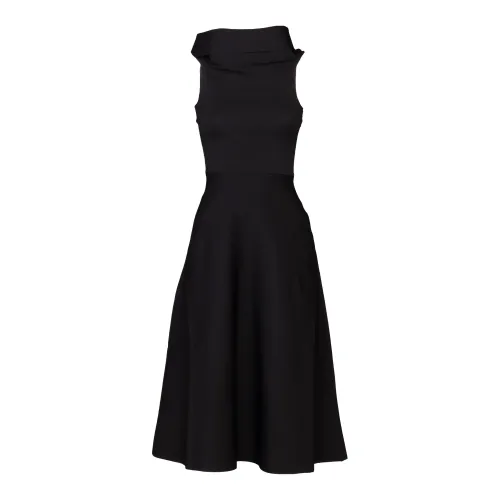 Fabiana Filippi , Off-shoulder A-line Dress ,Black female, Sizes:
