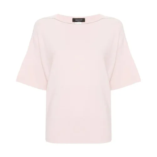 Fabiana Filippi , Powder Sweater with Lurex Detailing ,Pink female, Sizes: