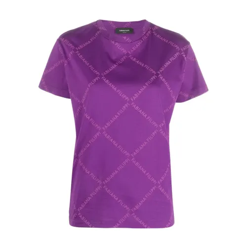 Fabiana Filippi , T-Shirts ,Purple female, Sizes:
