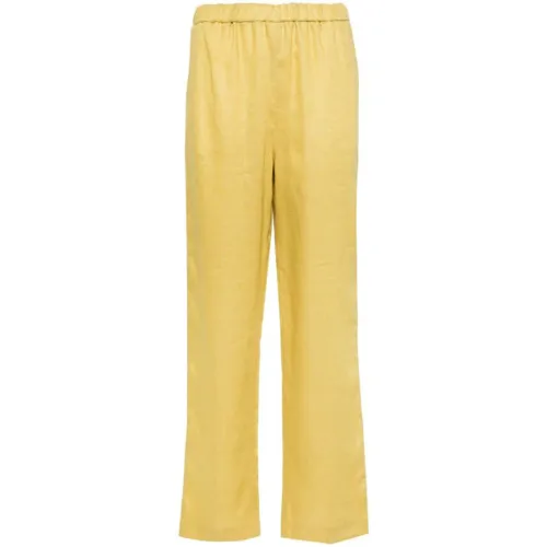 Fabiana Filippi , Tapered-leg trousers ,Yellow female, Sizes: