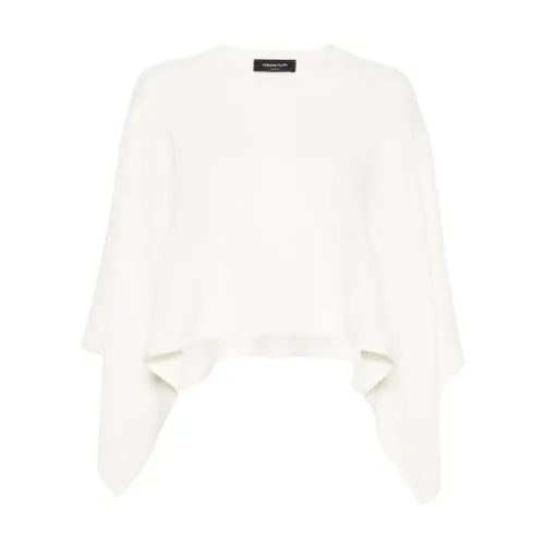 Fabiana Filippi , White Knitwear Women's Ss24 ,White female, Sizes: ONE