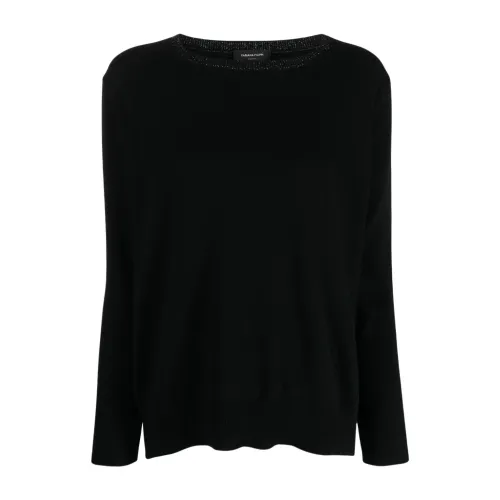 Fabiana Filippi , Women Clothing Sweatshirts Black Aw23 ,Black female, Sizes:
