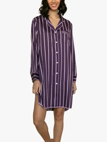 Fable & Eve Stripe Nightshirt, Purple - Purple - Female