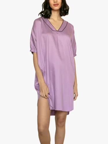 Fable & Eve V-Neck Nightshirt, Lilac - Lilac - Female