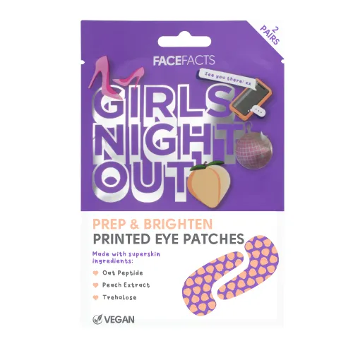 Face Facts Girls Night Out Brightening Printed Eye Patches