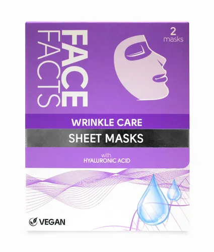 Face Facts Wrinkle Care Sheet Mask | Plump + Nourish | 2 x