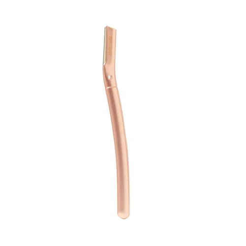 Facial Dermablade Razor With 6 Blades Rose Gold