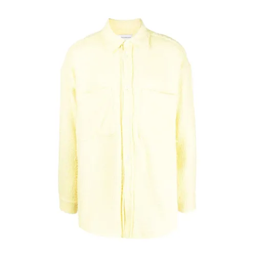 Faith Connexion , Faith xion Shirts Yellow ,Yellow male, Sizes:
