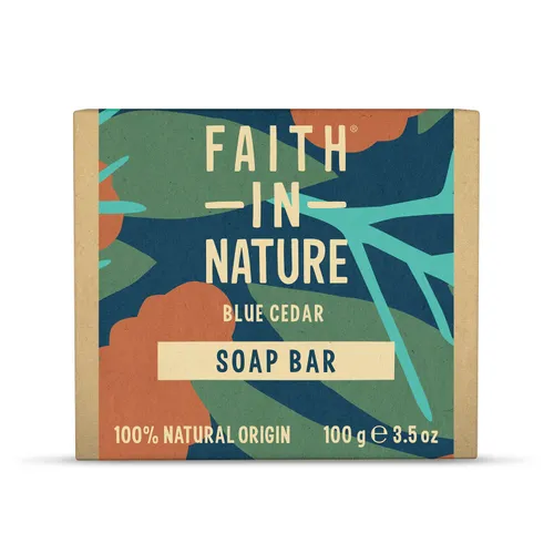 Faith In Nature Natural Blue Cedar Hand Soap Bar