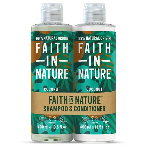 Faith In Nature Natural Coconut Shampoo and Conditioner Set