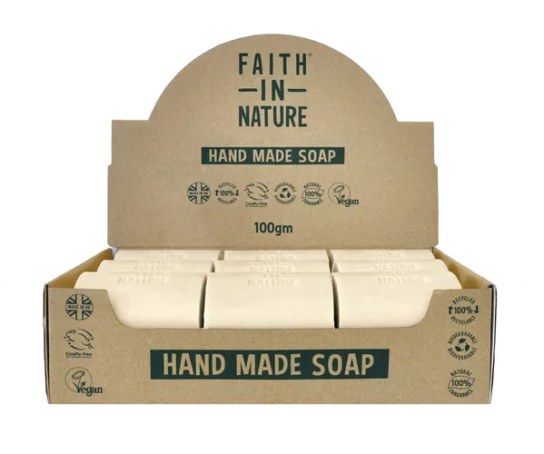 Faith In Nature Natural Hemp Hand Soap Bar Box Set
