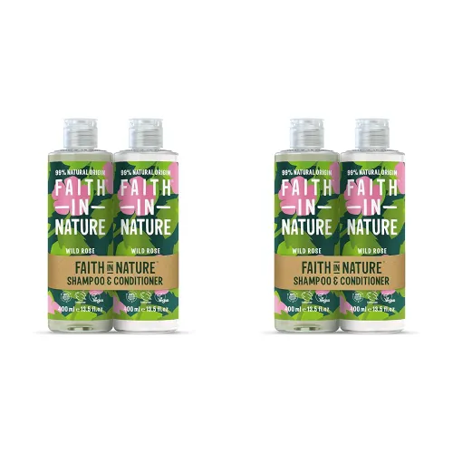Faith In Nature Natural Wild Rose Shampoo and Conditioner