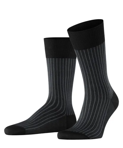 FALKE Men's Oxford Stripe M So Cotton Patterned 1 Pair Socks