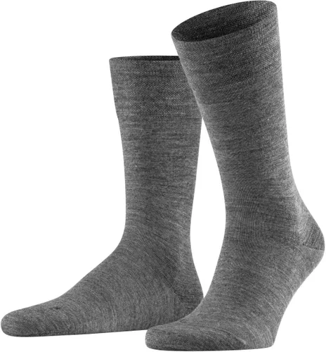 Falke Sock Sensitive Berlin Wool Blend Anthracite Grey Dark Grey