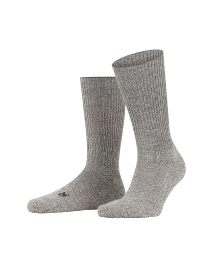 Falke Walkie Ergo Mens Sock in Light Grey Fabric