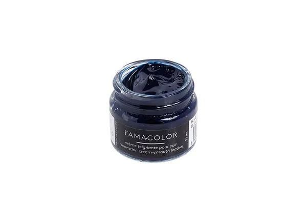 Famaco Blue Fonce Leather Dye Renovation Detailing Cream