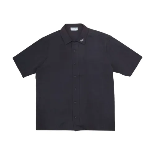 Family First , Black Cupro Shirt ,Black male, Sizes: