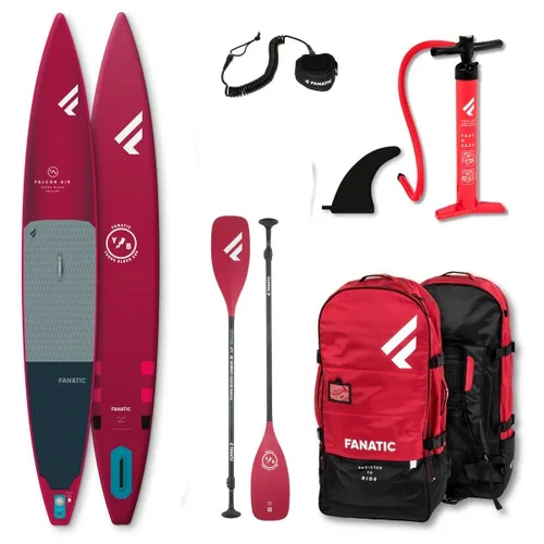 Fanatic - iSUP Package Falcon Air Young Blood Edition/YB35 - SUP board size 12'6'' x 22'' - 381 x 56 cm, red