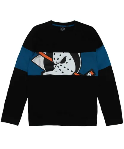 Fanatics Anaheim Ducks Mens Sweater - Black Cotton