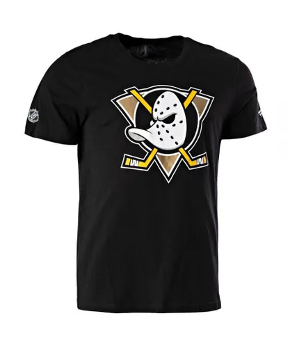 Fanatics Anaheim Ducks Mens T-Shirt - Black Cotton