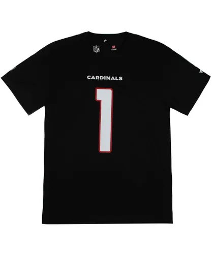 Fanatics Mens NFL Arizona Cardinals Kyler Murray 1 T-Shirt - Black Cotton