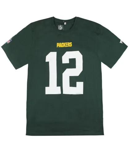 Fanatics Mens NFL Green Bay Packers Aaron Rodgers 12 T-Shirt Cotton