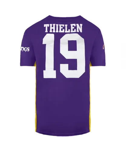 Fanatics Mens NFL Minnesota Vikings 19 Adam Thielen T-Shirt - Purple