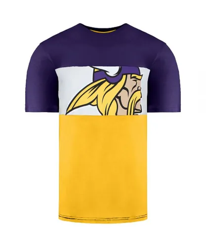 Fanatics NFL Minnesota Vikings Mens Purple/Yellow T-Shirt Cotton