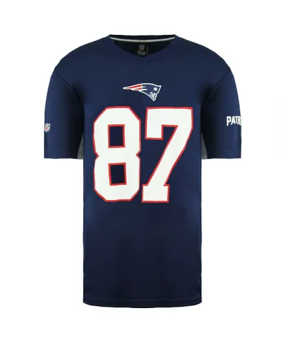 Fanatics NFL New England Patriots 87 Mens T-Shirt - Navy Cotton