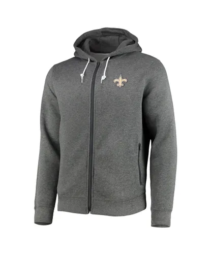 Fanatics NFL New Orleans Saints Mens Hoodie - Grey Textile