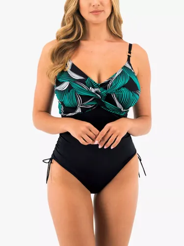 Fantasie Saint Lucia Twist Front Underwired Swimsuit, Black - Black - Female