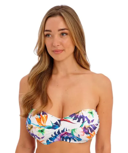 Fantasie Womens 501809 Paradiso Bandeau Bikini Top - Multicolour Elastane