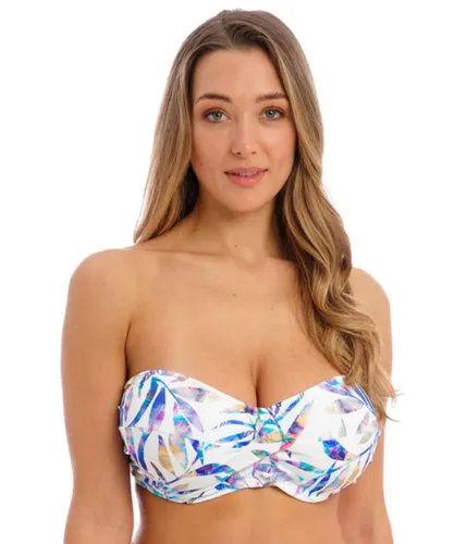 Fantasie Womens 503509 Calypso Harbour Underwired Twist Bandeau Bikini Top - Multicolour Elastane