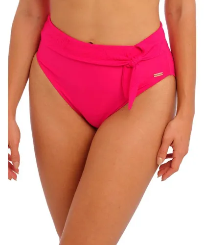 Fantasie Womens 6497 Ottawa High Waisted Bikini Brief - Pink Elastane