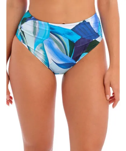 Fantasie Womens Aguada Beach Full Bikini Brief - Blue Polyamide