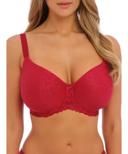 Fantasie Womens Ana Moulded Spacer Bra - Red Nylon