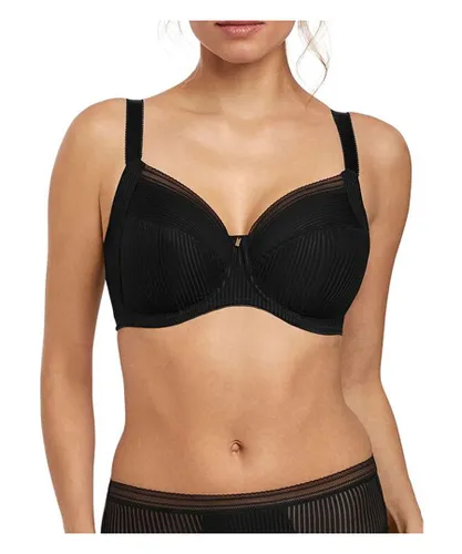 Fantasie Womens Fusion Full Cup Side Support Bra - Black Nylon