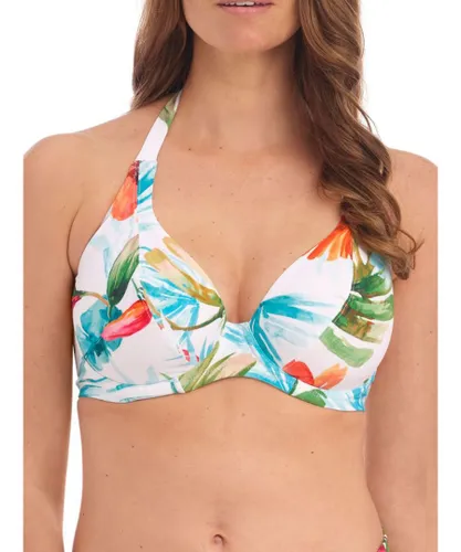 Fantasie Womens Kiawah Island Halter Bikini Top - White Polyamide
